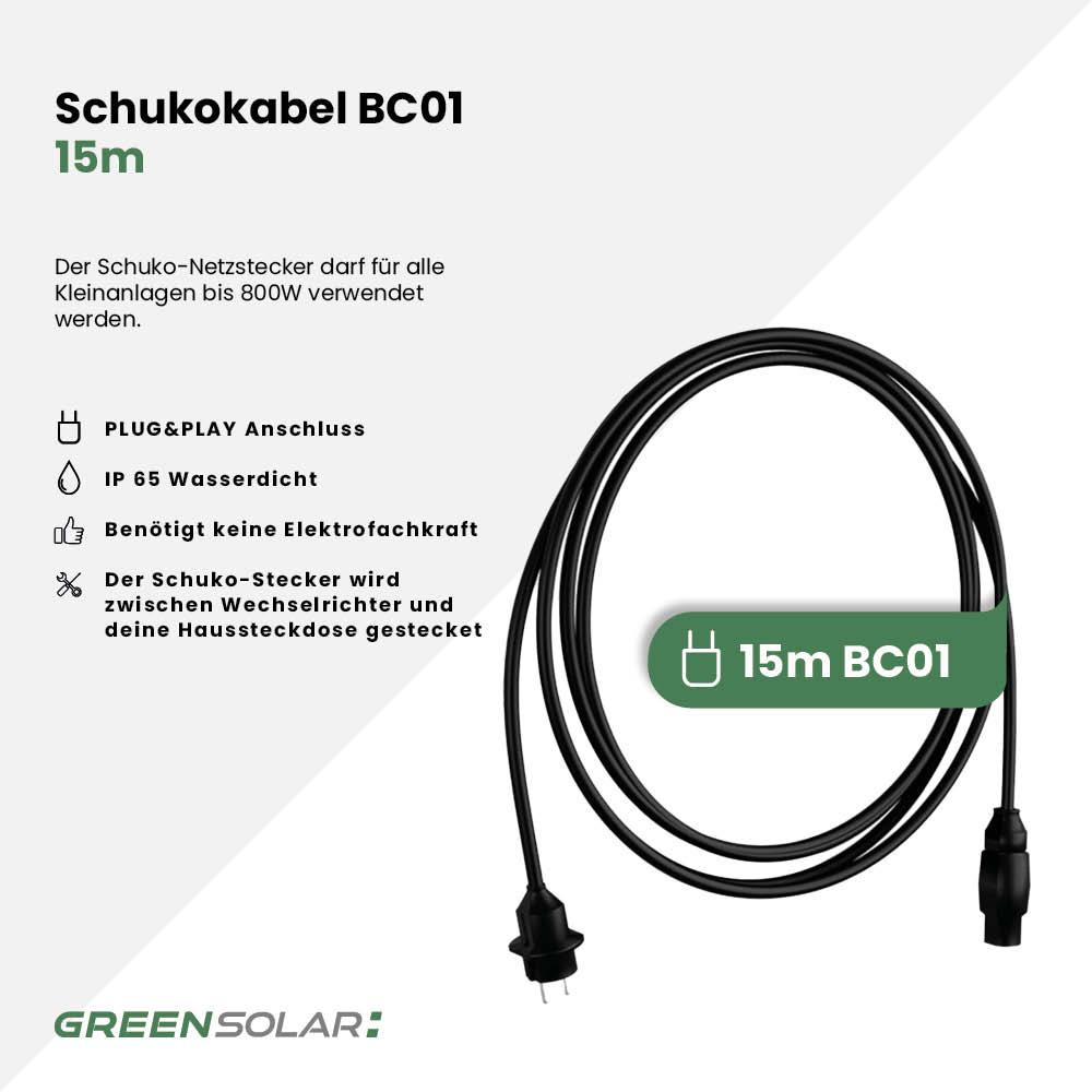 Schukokabel BC01 15m für TSUN 800W – Bild 2