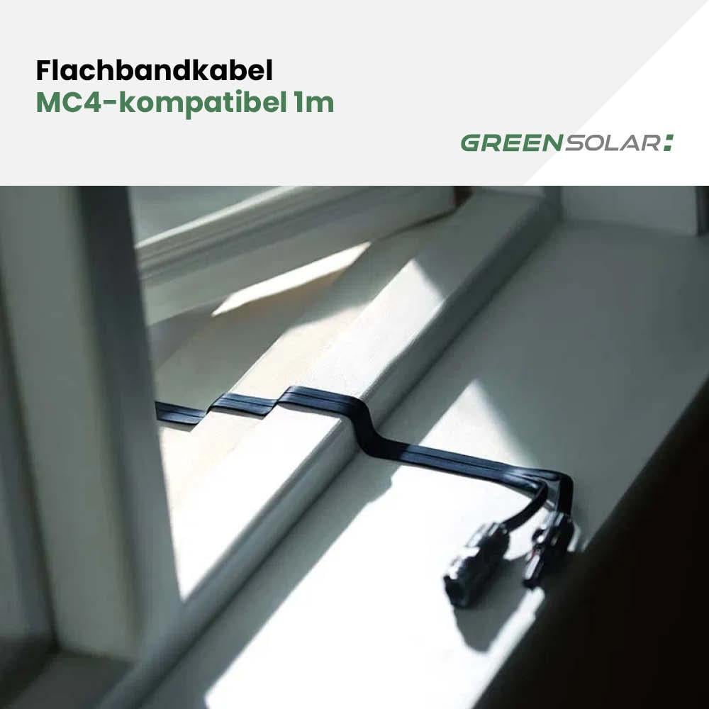 Flachbandkabel MC4-kompatibel 1m – Bild 3