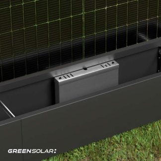 Technikbox für Solarpflanzkasten – Edelstahl