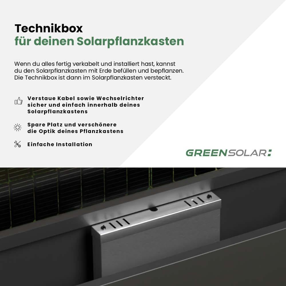 Technikbox für Solarpflanzkasten – Edelstahl – Bild 2