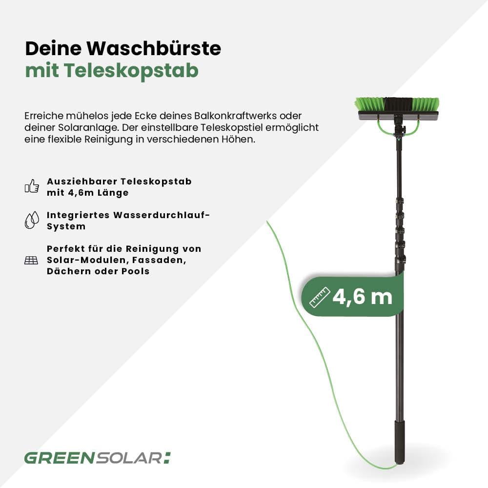 Waschbürste mit Teleskopstab 4,6m – Bild 2