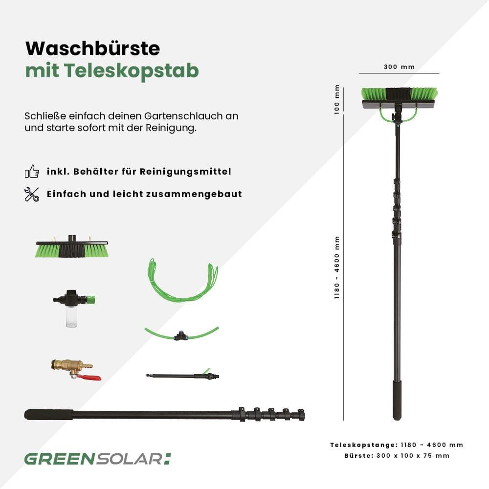 Waschbürste mit Teleskopstab 4,6m – Bild 3