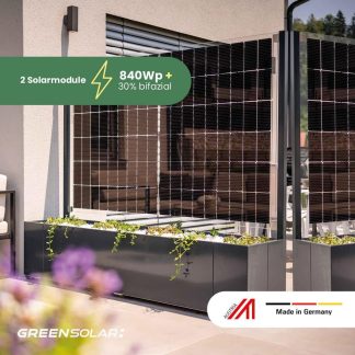 Solarpflanzkasten 840/800 Aluminium anthrazit