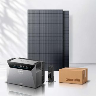 Balkonkraftwerk 1000Wp mit Speicher 5kWh Anker Solix Solarbank 4