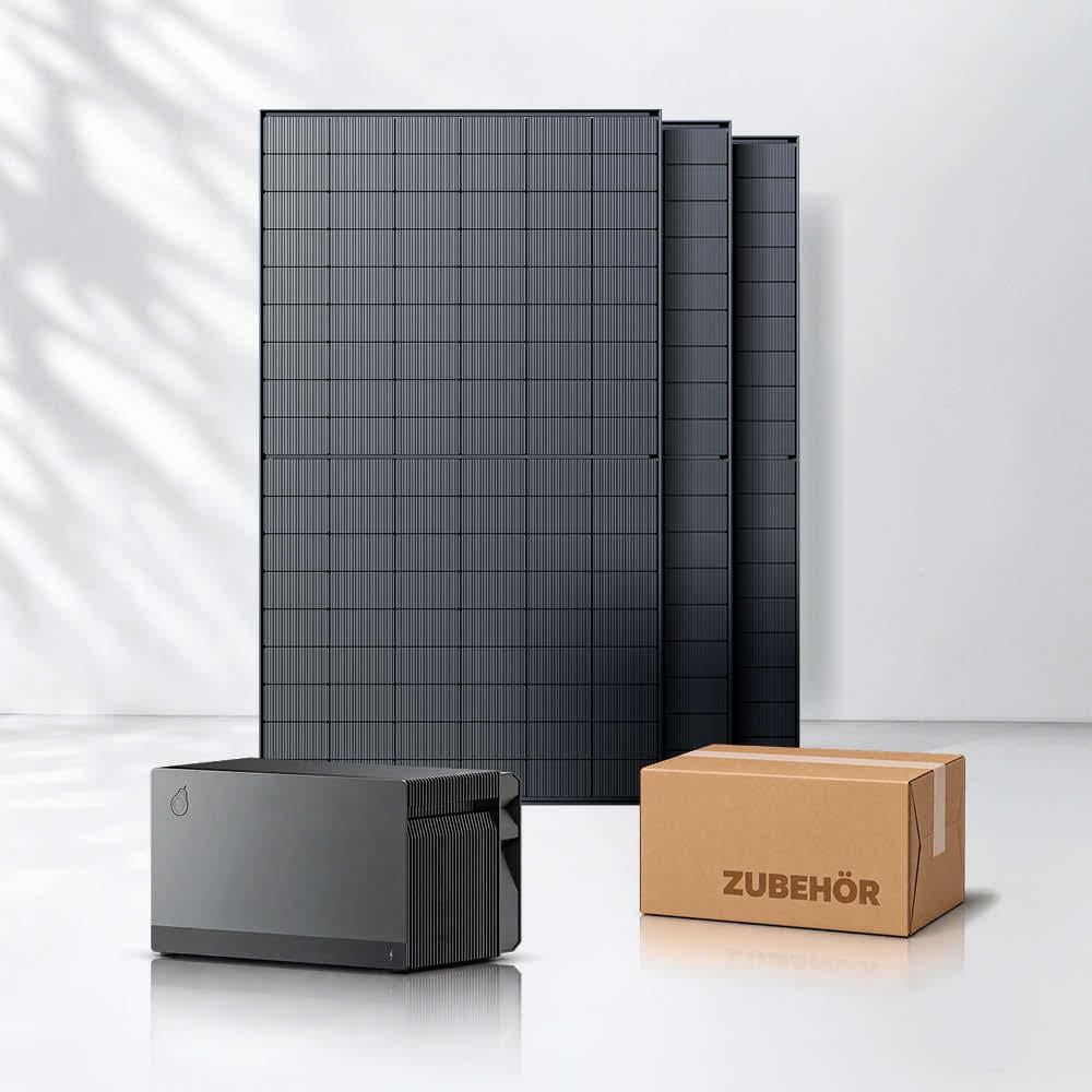 Balkonkraftwerk 1500Wp mit Speicher 2,11 kWh Fox ESS Avocado Orbit