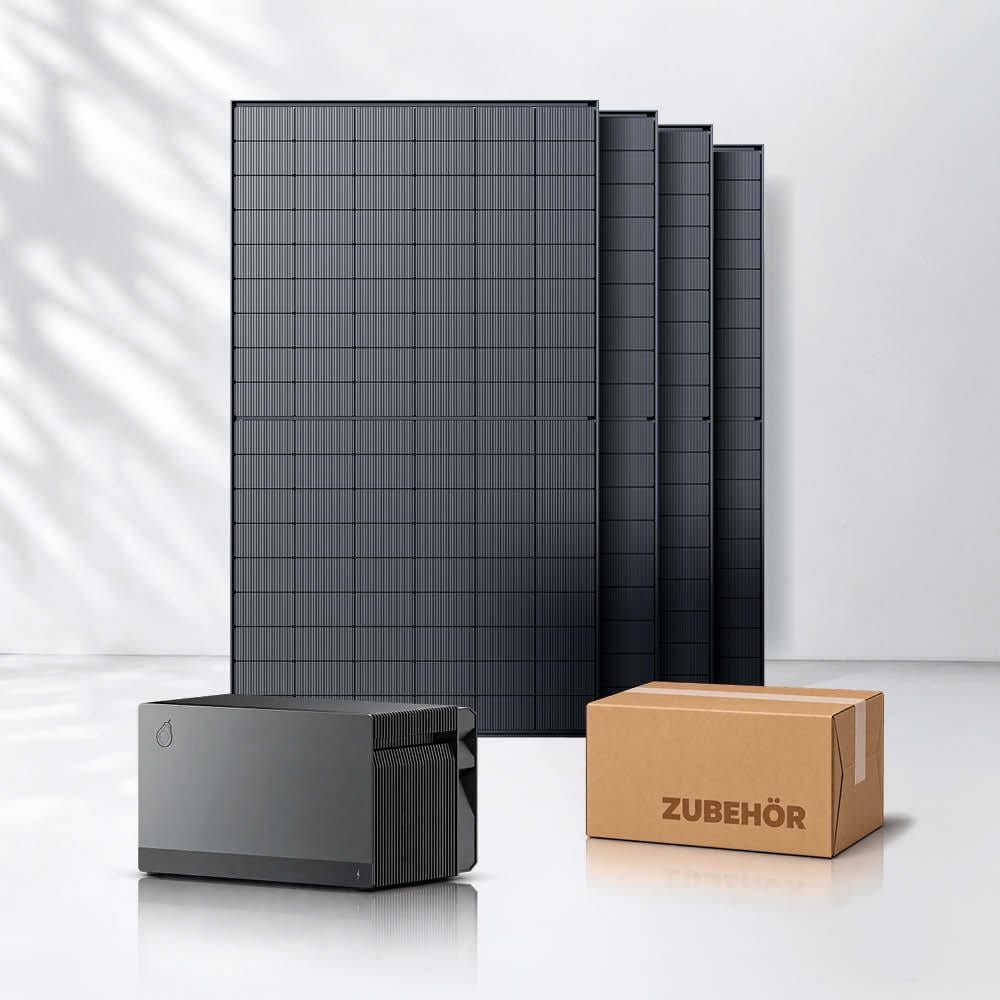 Balkonkraftwerk 2000Wp mit Speicher 2,11 kWh Fox ESS Avocado Orbit