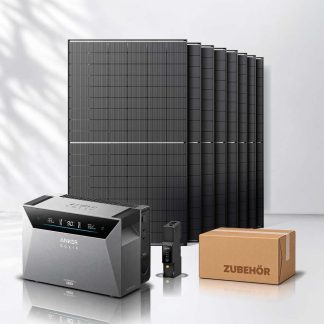 Balkonkraftwerk 4000Wp mit Anker SOLIX Solarbank 4 E5000 Pro
