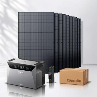 Balkonkraftwerk 5000Wp mit Anker SOLIX Solarbank 4 E5000 Pro