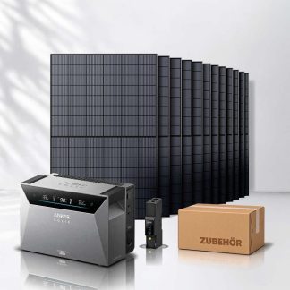 Balkonkraftwerk 5400Wp mit Anker SOLIX Solarbank 4 E5000 Pro