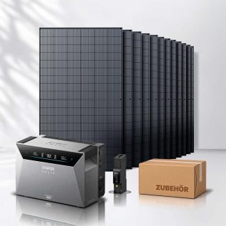 Balkonkraftwerk 6000Wp mit Anker SOLIX Solarbank 4 E5000 Pro