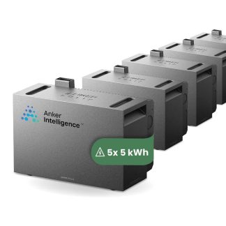 5 x Anker SOLIX Solarbank 4 E5000 Pro Erweiterung