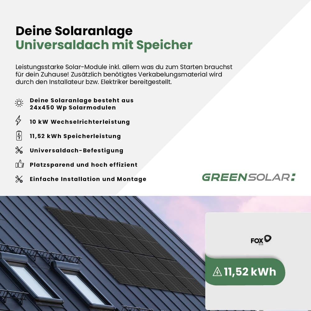 Solaranlage Universaldach 10kWp mit Speicher 11,52 kWh – Bild 9
