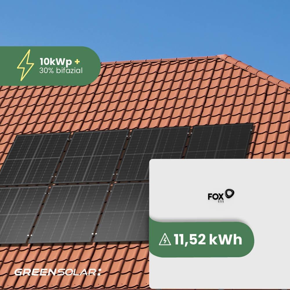Solaranlage Ziegeldach 10kWp mit Speicher 11,52 kWh