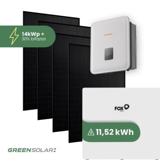 Solaranlage 14kWp mit Speicher 11,52 kWh ohne Halterung