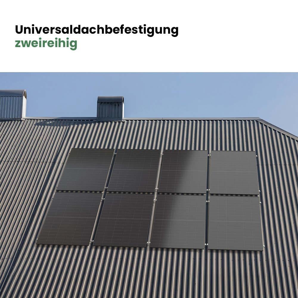 Universaldachbefestigung für 12 Module zweireihig – Bild 3