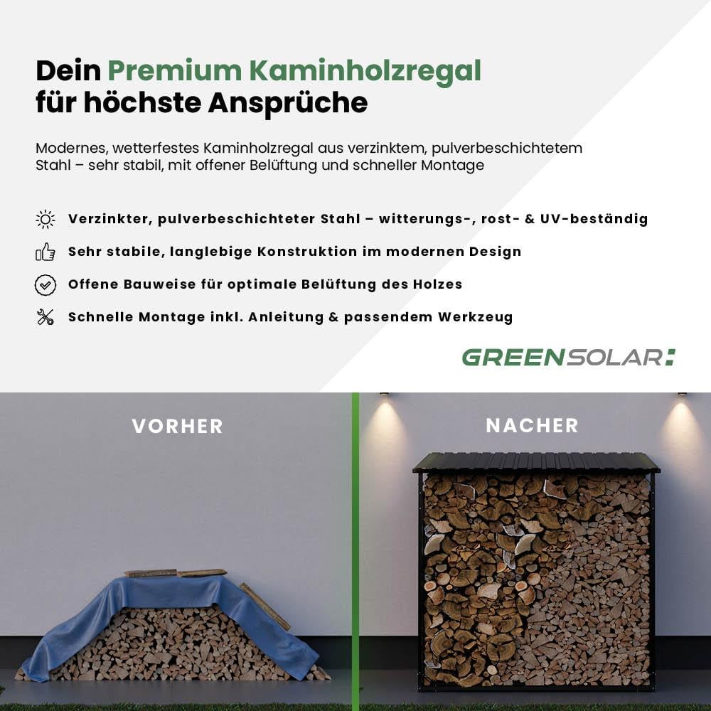 Kaminholzregal inkl. Plane – Bild 2